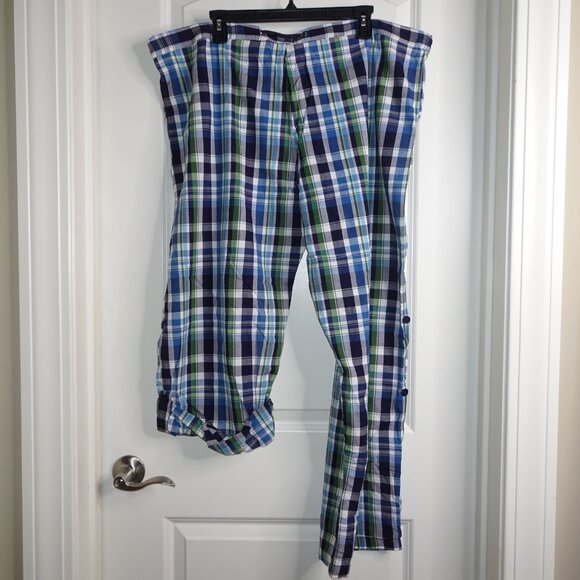 Lake Tahoe Plaid Roll Up Pajama Pants NWT - Picture 2 of 9